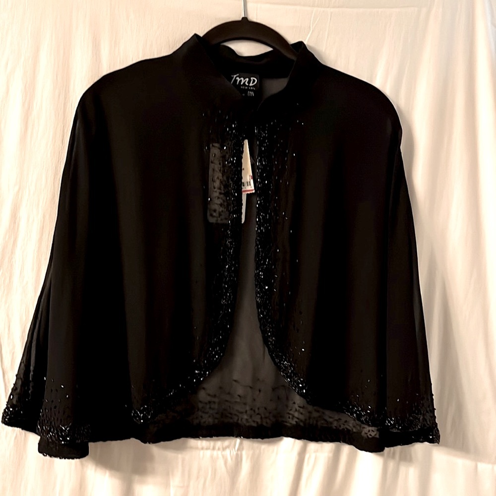 JMD New York sheer shell cape